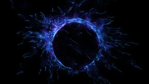 3D rendering cosmic energy strings 스톡 일러스트