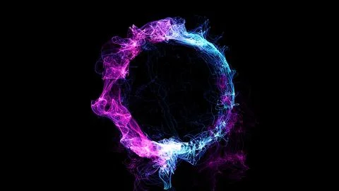 3D rendering cosmic energy strings Illustrazione stock