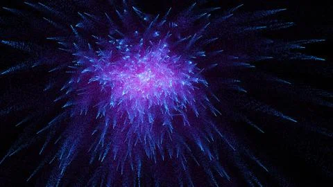 3D rendering cosmic energy strings Stock Illustration