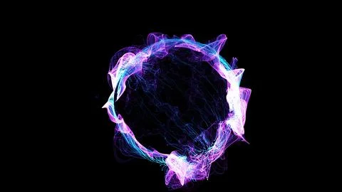 3D rendering cosmic energy strings Illustrazione stock