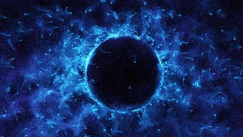 3D rendering cosmic energy strings Stock Illustration