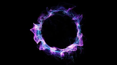 3D rendering cosmic energy strings 스톡 일러스트