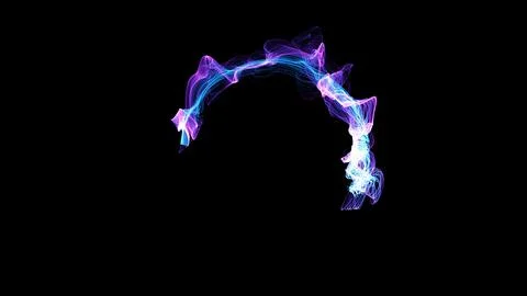 3D rendering cosmic energy strings Illustrazione stock