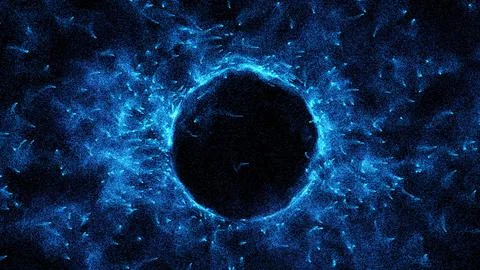 3D rendering cosmic energy strings Illustrazione stock