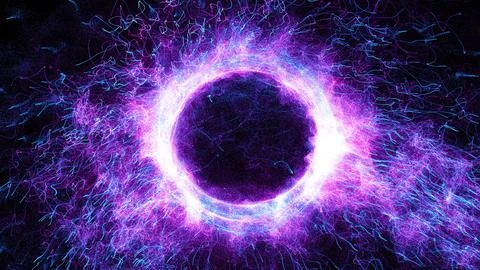 3D rendering cosmic energy strings 스톡 일러스트