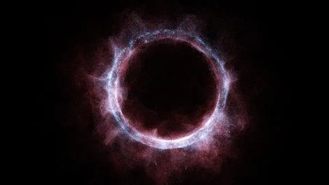 3D rendering cosmic energy strings Stock Illustration