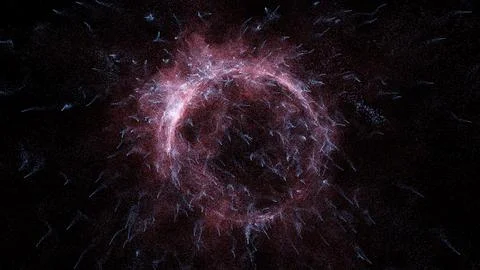 3D rendering cosmic energy strings Stock Illustration