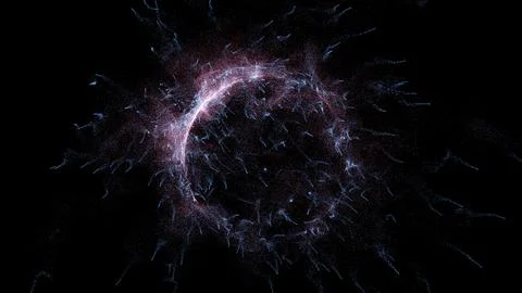 3D rendering cosmic energy strings 스톡 일러스트