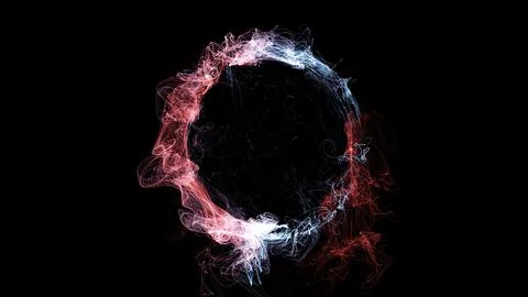 3D rendering cosmic energy strings Illustrazione stock