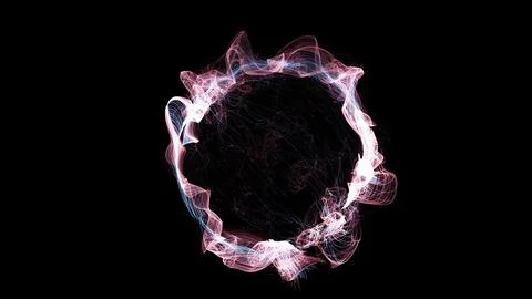 3D rendering cosmic energy strings 스톡 일러스트
