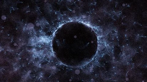 3D rendering cosmic energy strings Stock Illustration