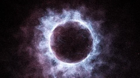3D rendering cosmic energy strings Stock Illustration