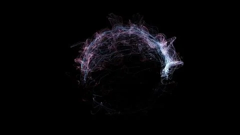 3D rendering cosmic energy strings 스톡 일러스트
