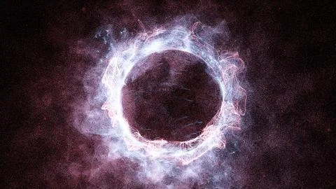 3D rendering cosmic energy strings Illustrazione stock