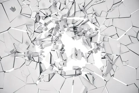 3d rendering cracked earth abstract background with volume light rays. Cracked Illustrazione stock