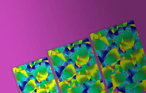 3d rendering creative gradient pattern colorful design futuristic illustrat.. Stock Illustration