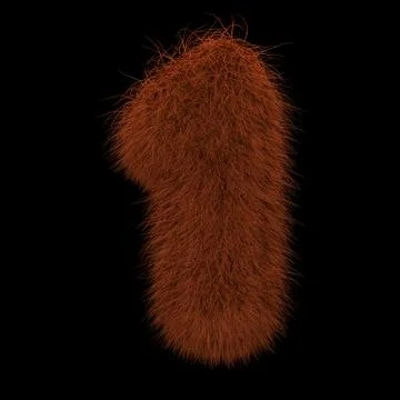 3D Rendering Creative Illustration Ginger Orangutan Furry Number 1 Stock Illustration