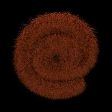 3D Rendering Creative Illustration Ginger Orangutan Furry Symbol At Stock Illustration