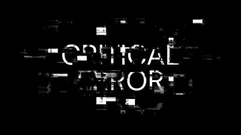 3D rendering critical error text with screen effects of technological glitche イラスト素材
