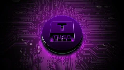 3D rendering cryptocurrency coin on colorful background, cryptocurrency conce Stock Illustration