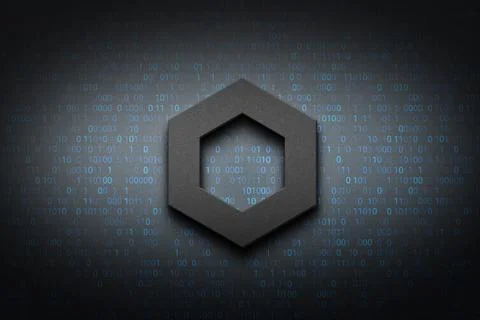 3D rendering cryptocurrency coin on colorful background, cryptocurrency conce Stock Illustration