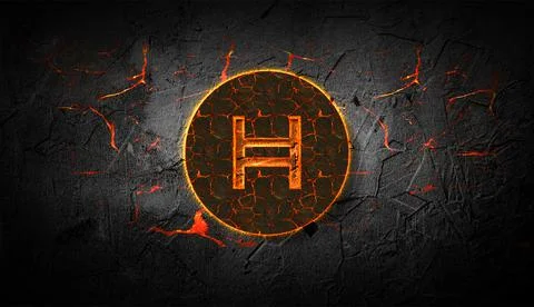 3D rendering cryptocurrency coin on colorful background, cryptocurrency conce Illustrazione stock