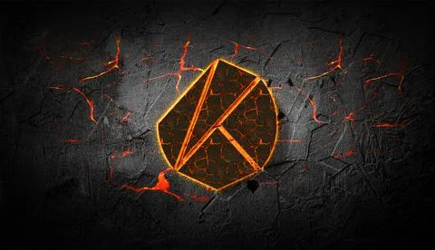 3D rendering cryptocurrency coin on colorful background, cryptocurrency conce Illustrazione stock