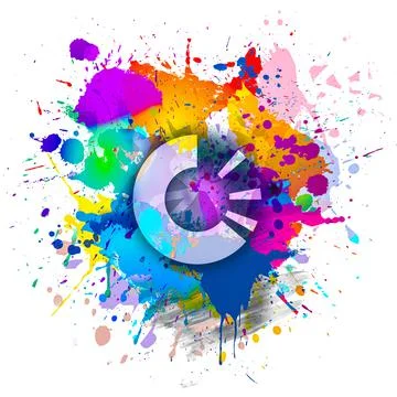 3D rendering cryptocurrency coin on colorful background, cryptocurrency conce Stock Illustration