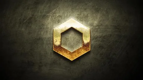 3D rendering cryptocurrency coin on colorful background, cryptocurrency conce Illustrazione stock
