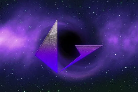 3D rendering cryptocurrency coin on colorful background, cryptocurrency conce Stock Photos