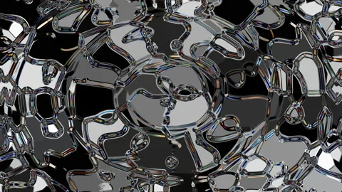 3d rendering of the crystal distortion black wave grid Stock-Footage 155512628