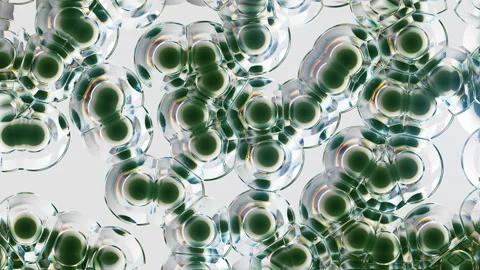 3d rendering of the crystal distortion molecula Stock-Footage 155512410