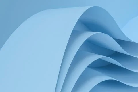 3d rendering curve paper background, tint color background Stock Illustration