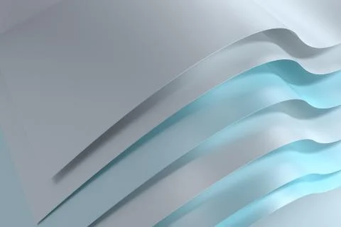 3d rendering, curve surface and texture background Stock Illustration