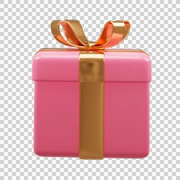 3D rendering  cute gift box Stock Illustration