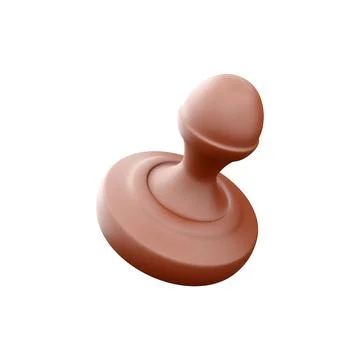3d rendering of cute icon illustration stamp approved. 3D render stamp icon on Stock Illustration