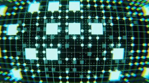 3D Rendering. Cyberspace abstraction. Futuristic Technology Digital Abstracti Stock Illustration