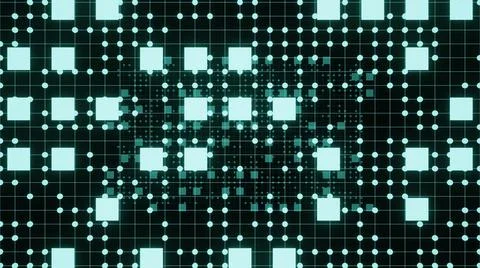 3D Rendering. Cyberspace abstraction. Futuristic Technology Digital Abstracti Stock Illustration