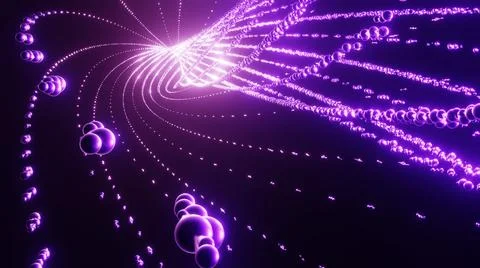 3D Rendering. Cyberspace abstraction. Futuristic Technology Digital Abstracti Stock Illustration
