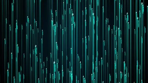 3d rendering of cyberspace hi-tech background. Computer generated many of rays Stockillustratie