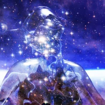 3D Rendering of a Cyborg - Elements of this Image by NASA 3D Rendering of ... Stock Photos