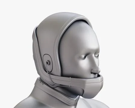 3D rendering of cyborg man Stock Illustration