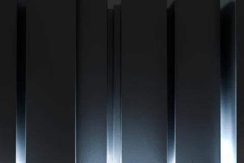 3d rendering, dark background, cube bricks with light effect. Computer digita 스톡 사진