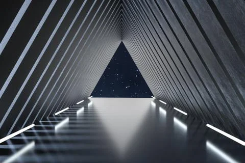 3d rendering, dark creative polygon elements イラスト素材