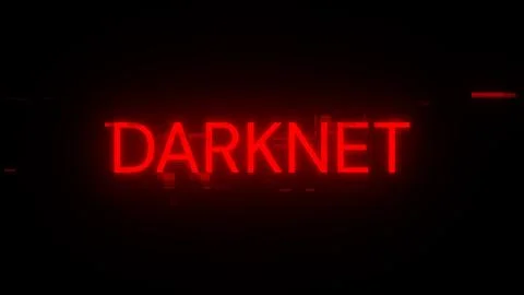 3D rendering darknet text with screen effects of technological glitches Stock Illustration