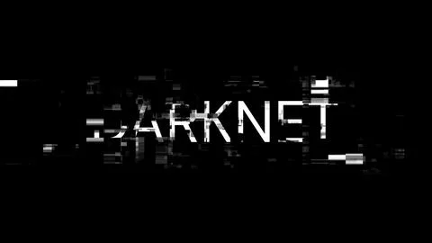 3D rendering darknet text with screen effects of technological glitches Stock Illustration