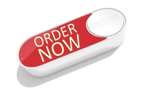 3d rendering of a dash button to order things in the internet Stock Illustration