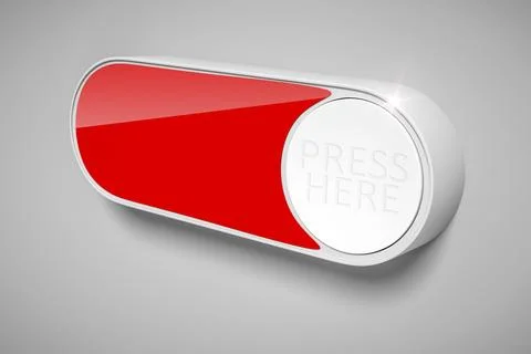 3d rendering of a dash button to order things in the internet with space for Stock Illustration