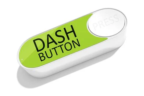 3d rendering of a dash button to order things Stock Illustration