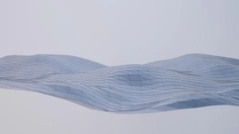 3D rendering data concept wave pattern background Stock Footage 310349976